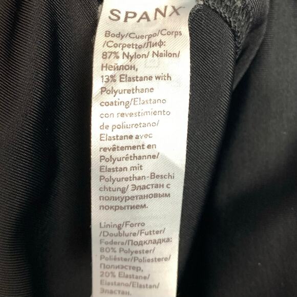 Spanx Faux Leather Tummy Shaping High Waist Compression Leggings Black Small - Picture 6 of 10